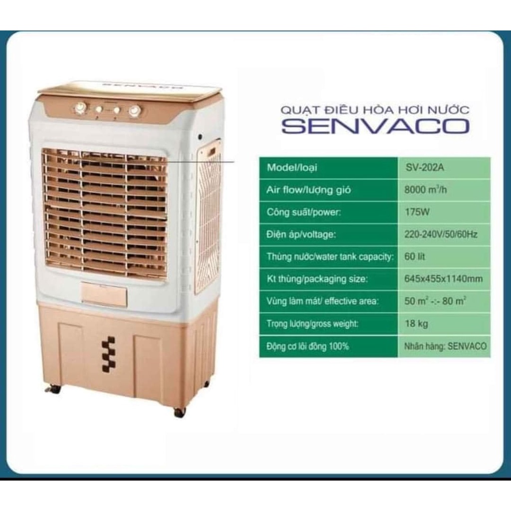 Quạt điều hòa SENVACO 60L
