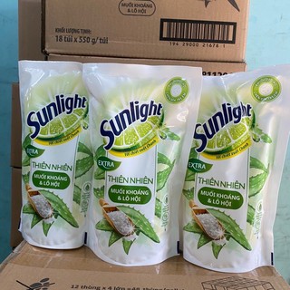 Set 3 bịch nước rửa chén sunlight lô hội 550gr