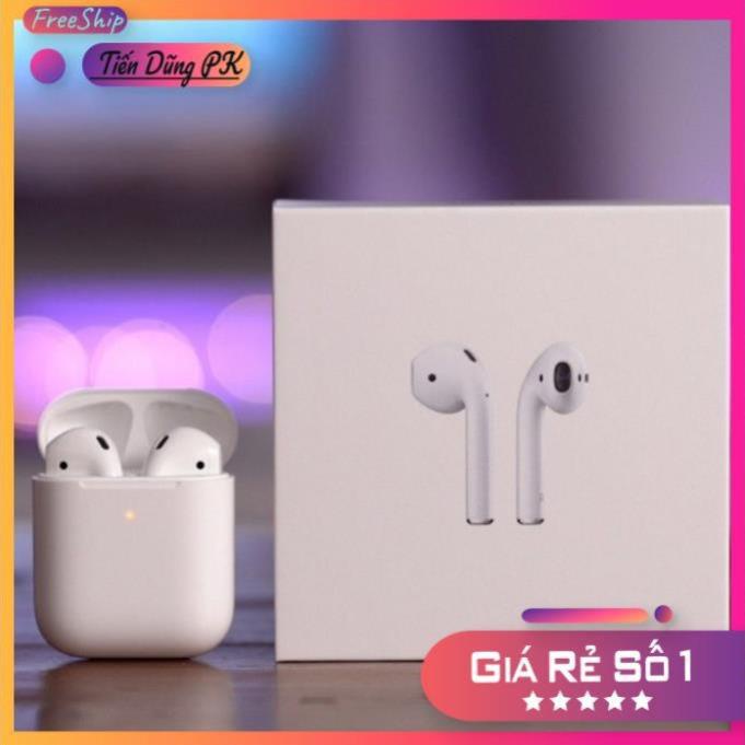 Tai Nghe Bluetooth Airpods 2 TWS Định Vị - Đổi Tên - Sạc Không Dây - Tháo Tai Dừng Nhạc Phiên Bản Mới Nhất