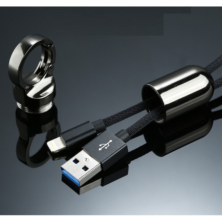 Cáp Cổng Lightning Có Móc Khóa Cao Cấp