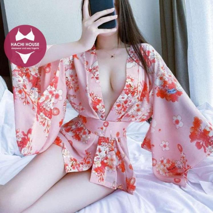 Đầm ngủ sexy phong cách Kimono Nhật Bản gợi cảm 1705 * "