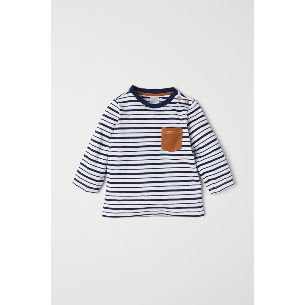 Áo phông dài tay voi gấu trúc HM H&M sz 9-12, 12-18, 18-24m_hàng chính hãng Mỹ