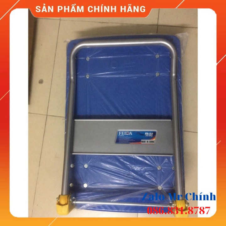 [ Free Ship ] Xe đẩy hàng GẤP GỌN tải trọng 150kg, tay đẩy gấp gọn. BH 2 NĂM. SIÊU CHẮC CHẮN