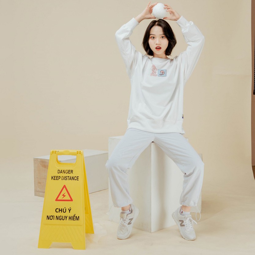 Áo Hoodiekhông cổ Sweater Nữ đáng yêu phong cách Hàn Quốc cá tính, Chất nỉ mã HD32 - Quà tặng ngẫu nhiên DONT KILL MY | BigBuy360 - bigbuy360.vn