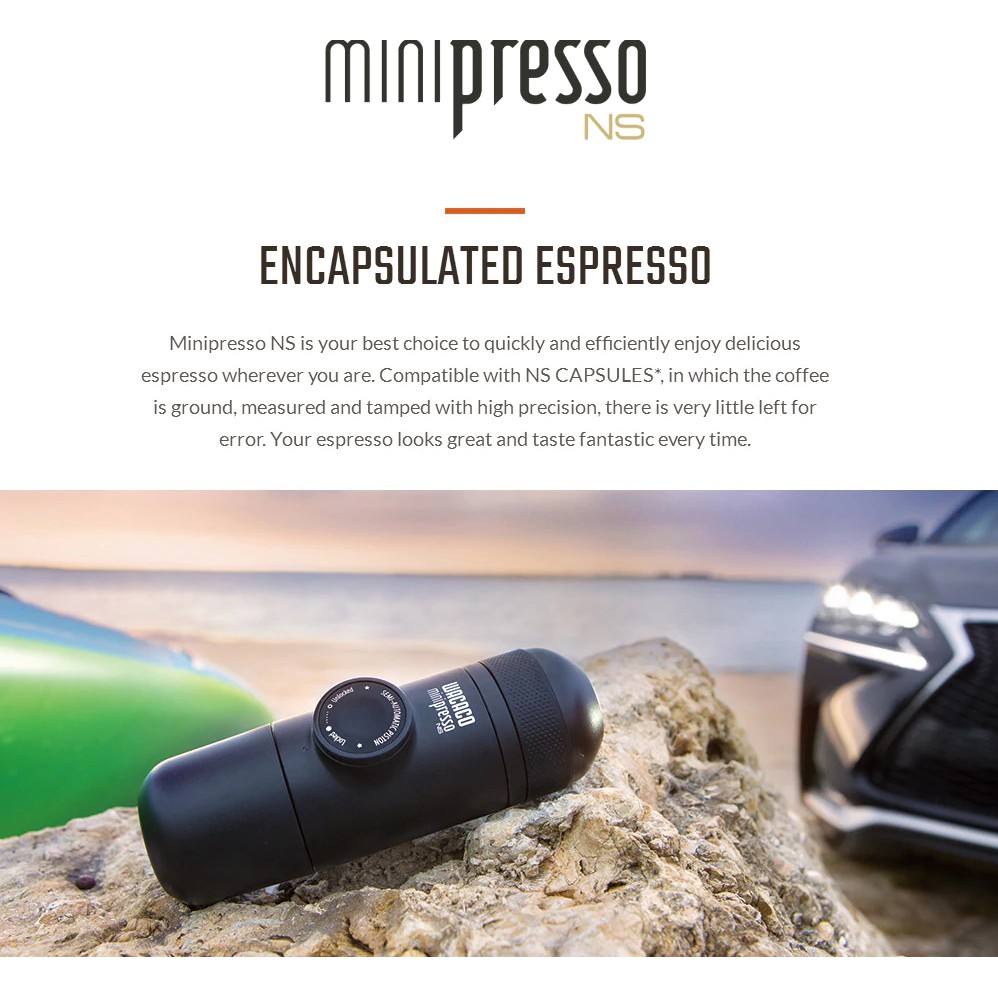 Bình Pha Cà Phê Espresso Đa Năng Wacaco MiniPresso NS Đi Phượt