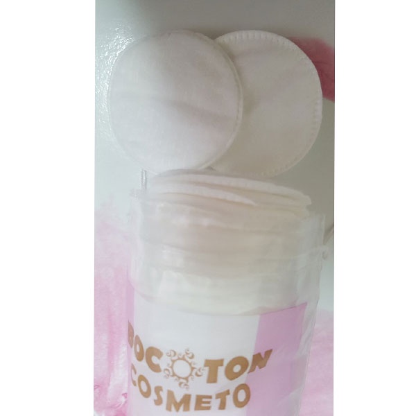 Combo 5 Bông tẩy trang Bocoton Cosmeto hồng
