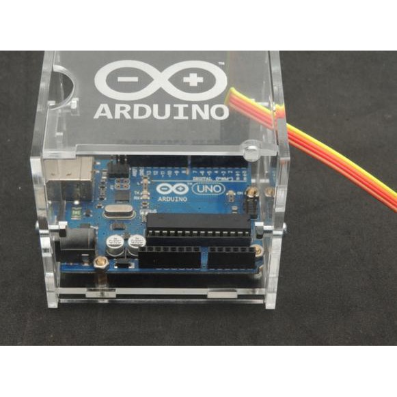 Hộp Acrylic Đựng Arduino Uno R3 + Ethernet Shield W5100 + Đầu Ra