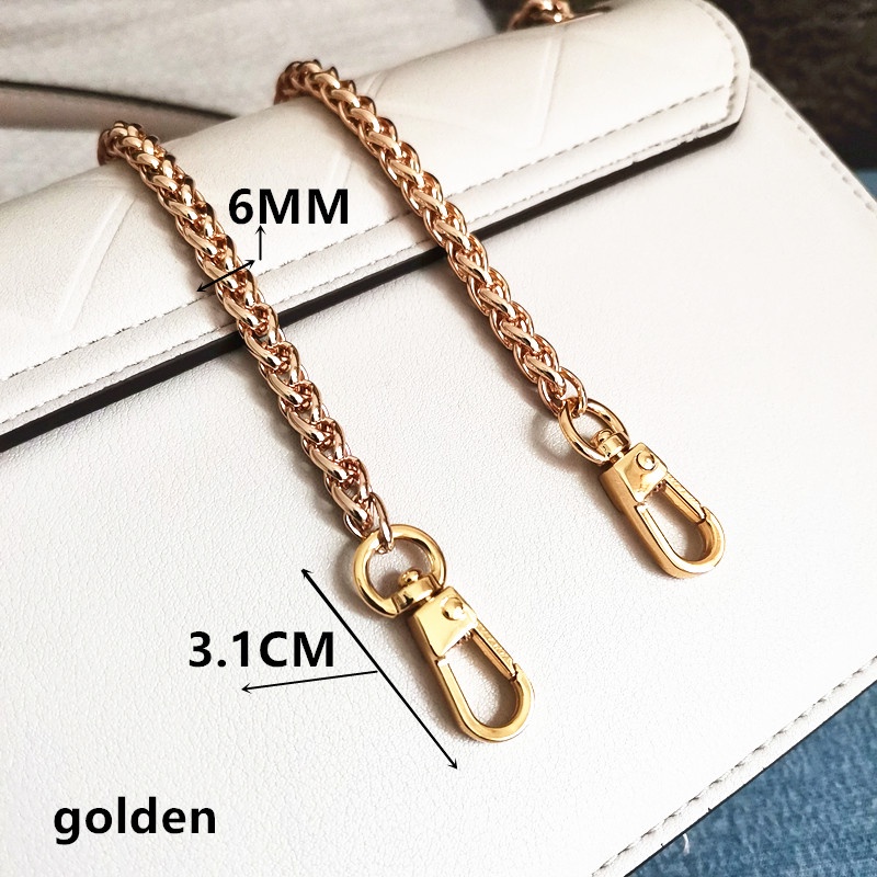 Dây Xích Bằng Kim Loại Không Phai Màu Thay Thế Cho Túi Xách Đeo Vai/Túi Xách Kích Thước 6mm