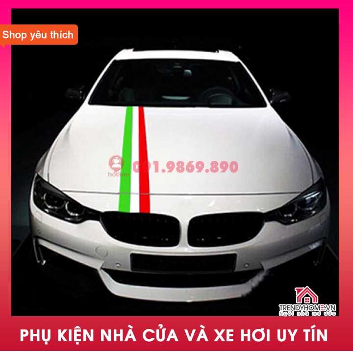 Freeship PK ô tô | decal dán xe thể thao phong cách BMW M sport, cờ ý, đức, pháp, loại cao cấp độ bền cao