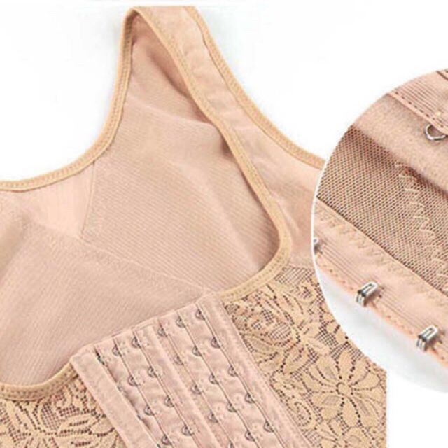 Ảnh thật áo gen định hình tạo đường cong chữ s có nhiều nấc cài chỉnh độ ngắn dài vừa vặn | BigBuy360 - bigbuy360.vn