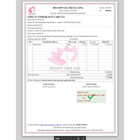 Sasaki White Viên Uống Thơ Cơ Thể, Trắng Da Mờ Nám 60 Viên - MP232