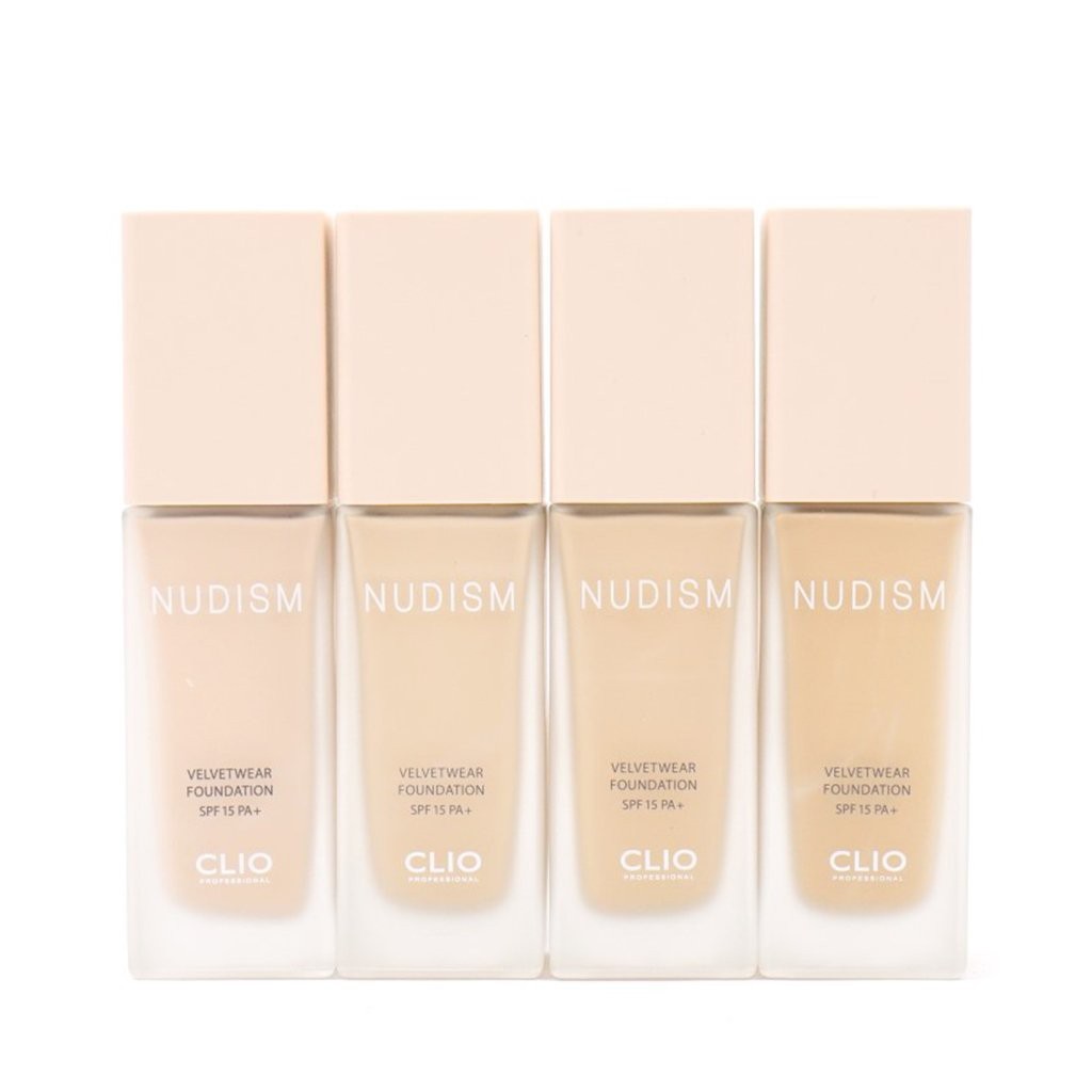Kem nền Clio Nudism V.elvet Wear Foundation Che khuyết điểm, kiềm dầu hiệu quả - HanZy Store | BigBuy360 - bigbuy360.vn