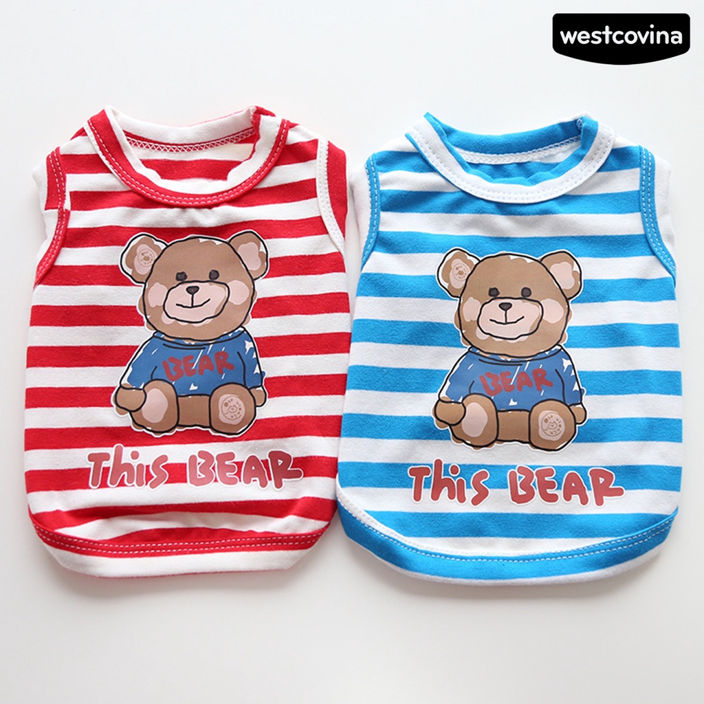 [Mới]♞Áo Thun Không Tay Nhiều Màu Cho Thú Cưng