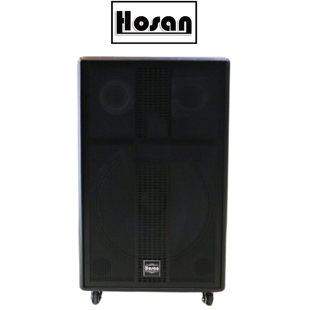 Loa kéo Hosan GD 10-15 công suất 600W, Bass 4 tấc, 1 treble, 1 loa trung, thiết kế thùng gỗ cao cấp