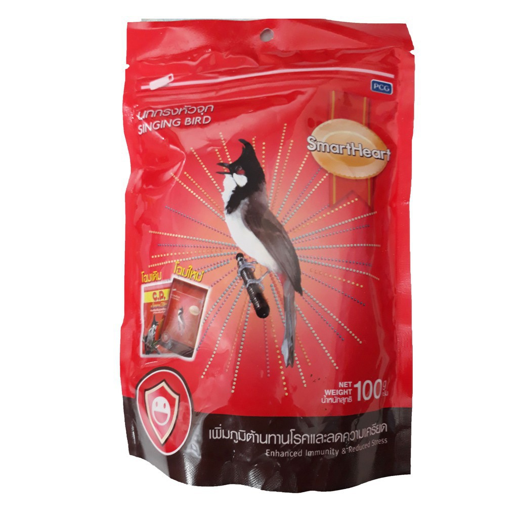 SmartHeart Cám Chào Mào Thái (Đỏ) 100g - Thức Ăn Chim Cao Cấp