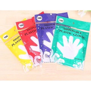 Túi 100 Găng Tay Nilon Làm Bếp - Bao Tay Xốp Dùng 1 Lần