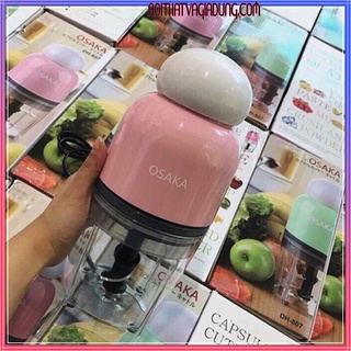 Máy Xay Sinh Tố Cầm Tay Mini Chính Hãng Osaka Nhật Bản, Máy Xay Thịt, Cua, Cá, Tỏi Ớt Đa Năng Bằng Điện Cho Bé Ăn Dặm