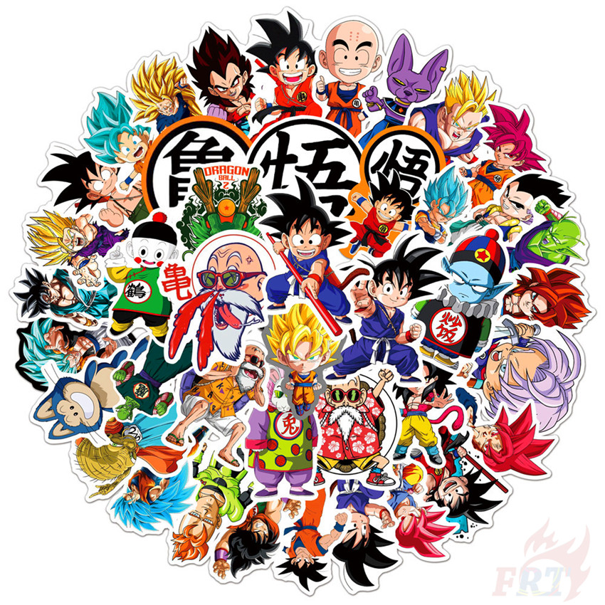 ✪ Dragon Ball Series 10 Son Goku Stickers ✪ Anime 50Pcs/Set DIY Fashion Waterproof Doodle Decals Stickers