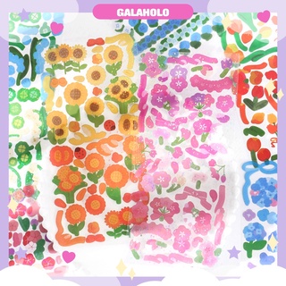 Sticker hoa chất liệu PET Hologram Trang Trí Toploader, Sổ Bullet Journal Xinh Xắn IMS1