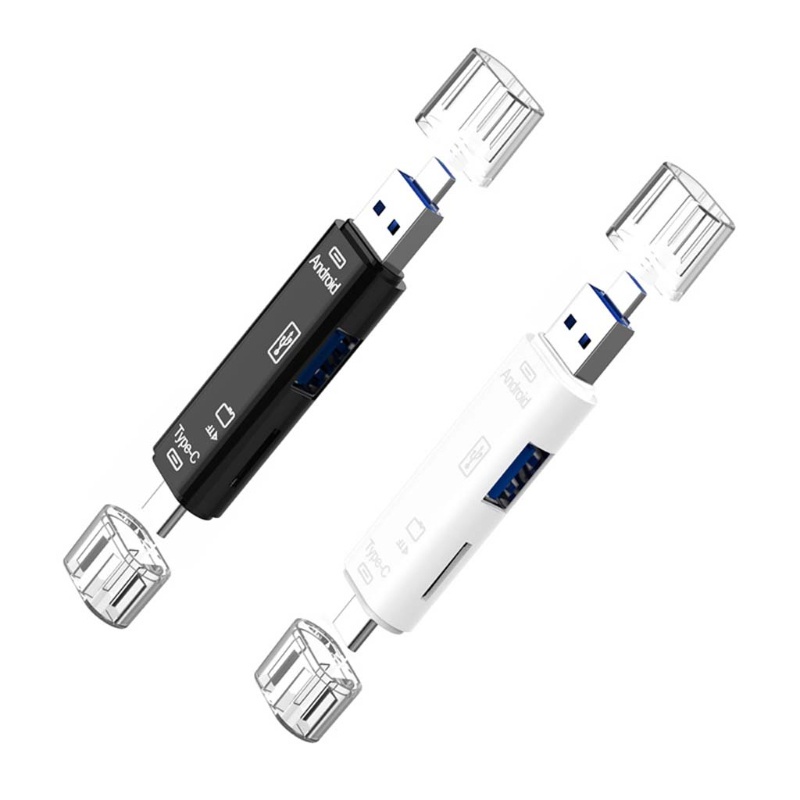 Đầu Đọc Thẻ Nhớ USB OTG 3 0 USB-C Micro USB SD TF Tốc Độ Cao 5 Trong 1