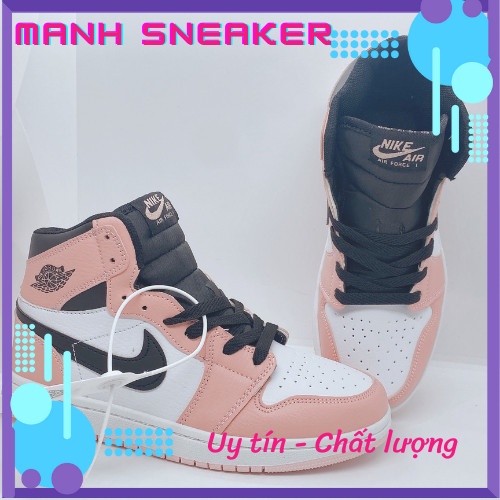 [Ảnh thật] [FreeShip] Giày thể thao nam nữ Jodan hồng cổ cao Pink Quartz Mã JDPQ Manh_ Sneaker.