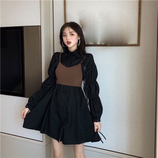 Váy tiểu thư kèm yếm ulzzang