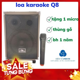 Loa bluetooth kiêm karaoke tặng kèm 1 micro cực hút âm - Bảo hành chính hãng 1 NĂM