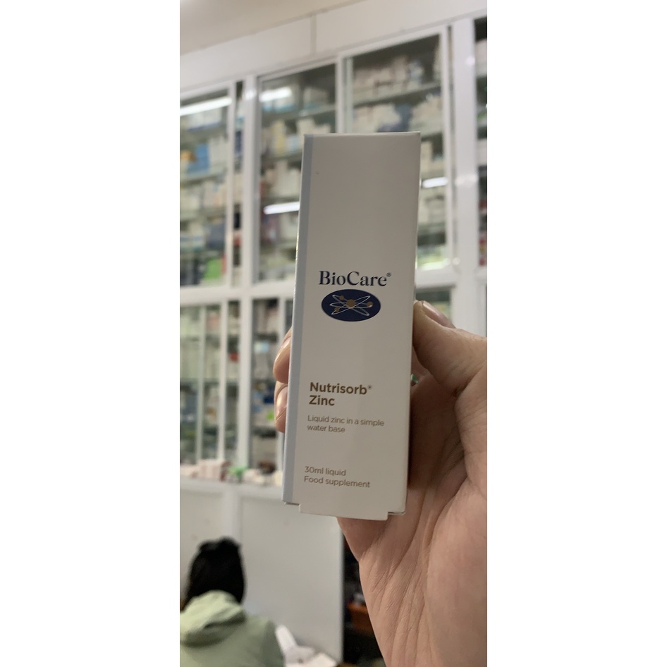 Kẽm Giọt BioCare Nutrisorb ZinC, Anh (30ml dạng giọt) tăng cường đề kháng cho trẻ sơ sinh từ 1 tháng tuổi