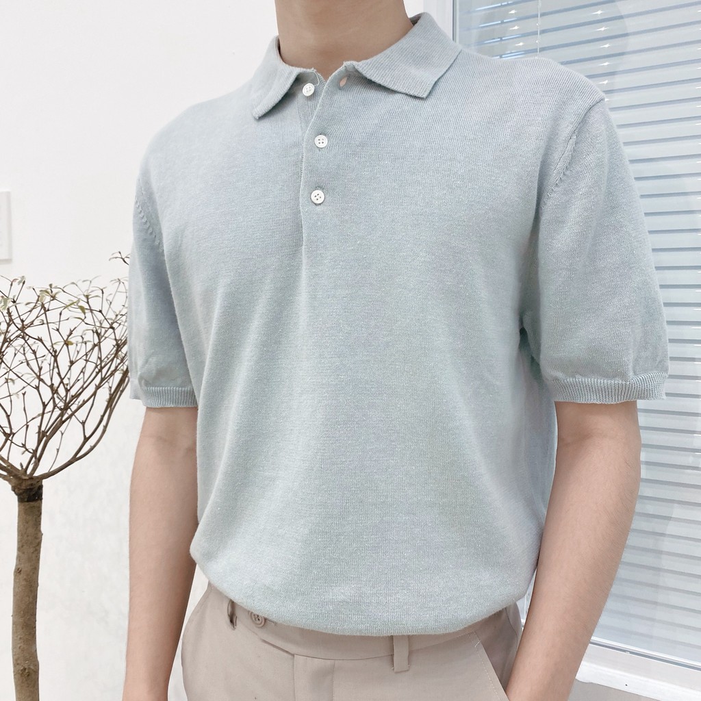 Áo Polo Nam Vải Dệt Kim Đan Vân Hạt Sọc Nhiều Màu , Thun Cổ Bẻ Co Giãn - Thoáng Khí Kiểu Hàn Divide 79 PLM633 | BigBuy360 - bigbuy360.vn