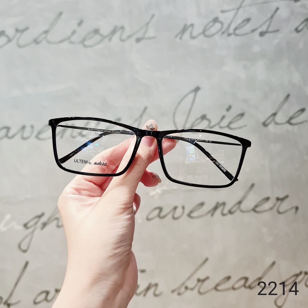 Gọng kính mắt vuông nam nữ LILYEYEWEAR chất liệu nhựa Ultem cao cấp thanh nhẹ dễ đeo màu sắc thời trang 2214