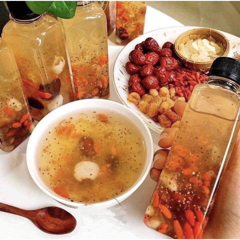 Set Chè Tuyết Yến Dưỡng Nhan Set 250gr nấu 12-15 chén, Set 520gr nấu 20-25 chén