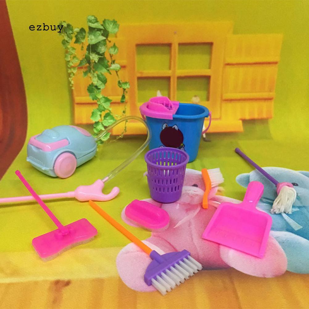 Set 9 món dụng cụ vệ sinh độc đáo cho nhà búp bê