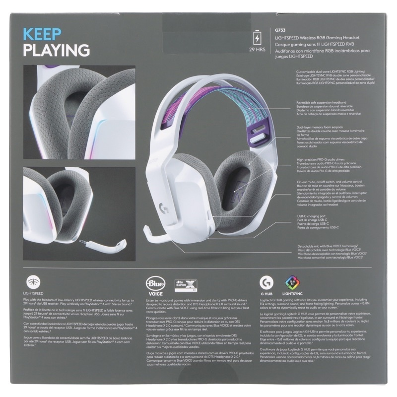 Tai Nghe Gaming Không Dây Logitech G733 RGB