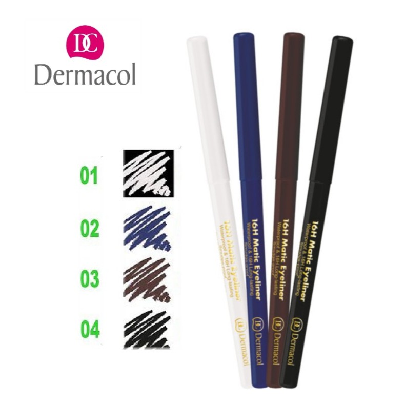 Bút kẻ mắt lâu trôi Dermacol 16h matic eyeliner 3g