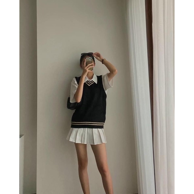 Áo len gile mác A mẫu mới Hàn Quốc siêu chất | BigBuy360 - bigbuy360.vn