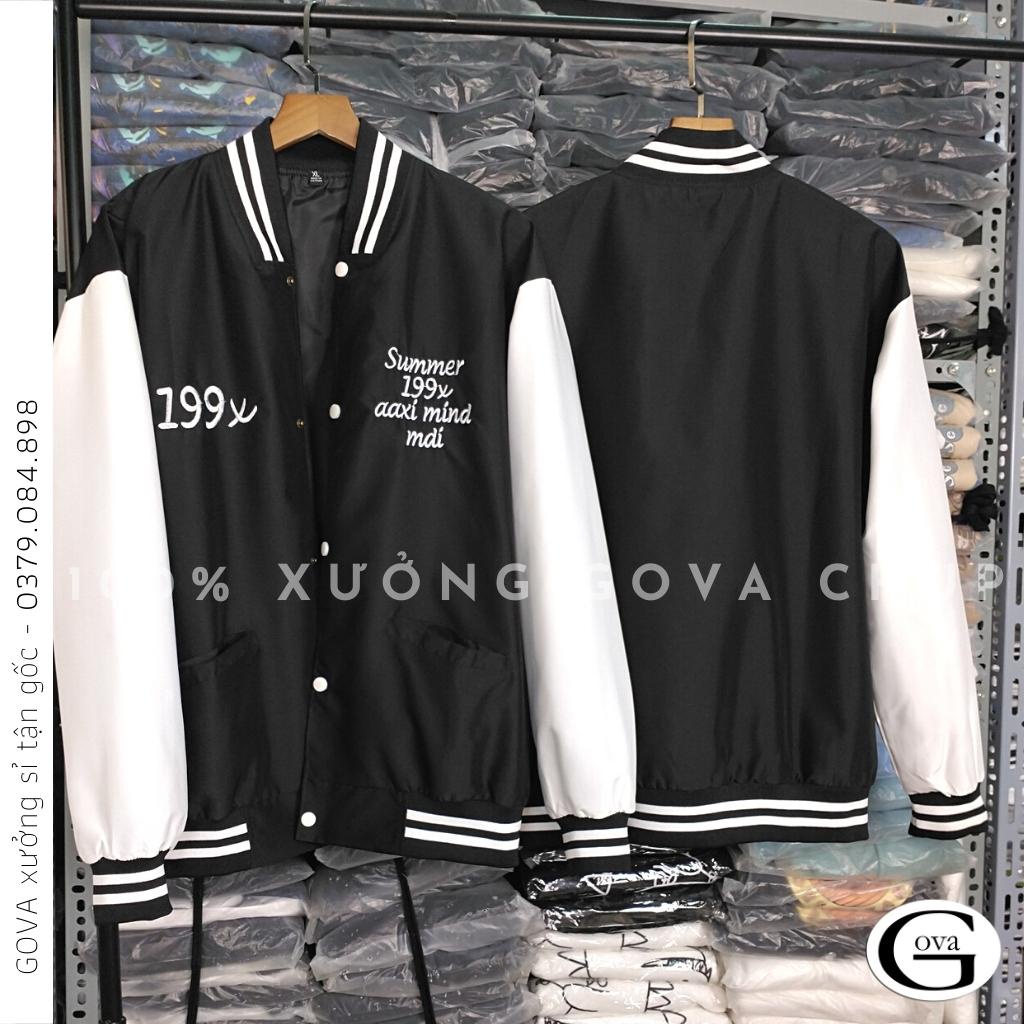 Áo Khoác Bomber Dù 199X Cao Cấp Form Rộng Nam Nữ Ulzzang Unisex Thời Trang GOVA