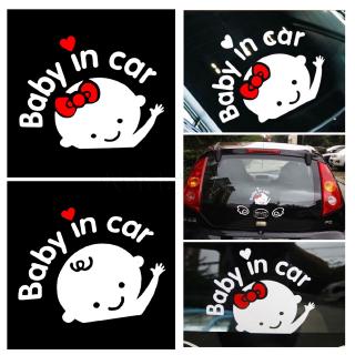 Decal dán xe hơi dễ thương dành cho bé