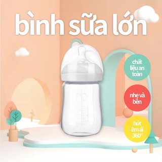 Sơ sinh chai thủy tinh em bé chống đau bụng borosilicate thủy tinh chai em bé lớn