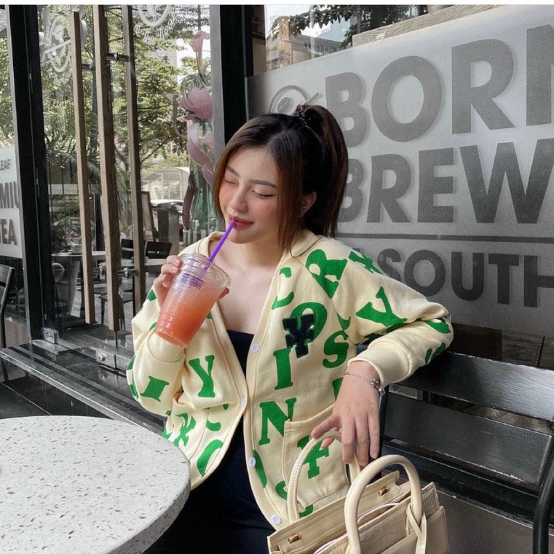 Áo khoác nỉ Cardigan Dirty rộng Ulzzang Unisex Áo nỉ nữ Cardigan bomber jacket Guvia Unisex | BigBuy360 - bigbuy360.vn