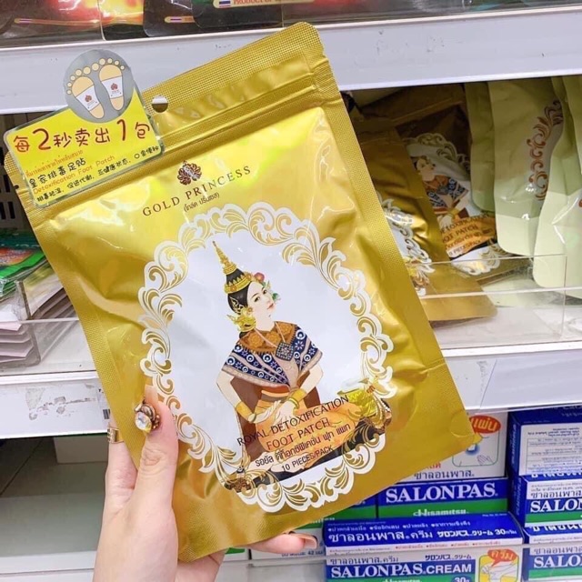 Dán Thải Độc Chân Royal Gold Princess Hàng chuẩn Thái