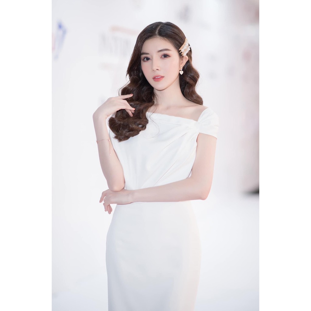 Đầm lệch vai thiết kế sang trọng cao cấp