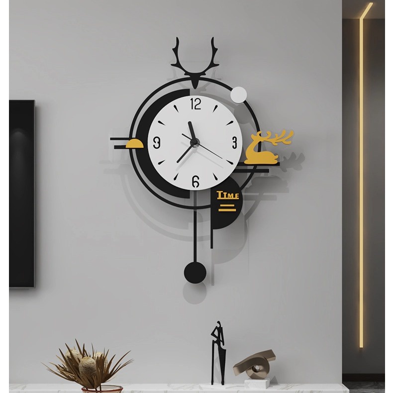 Đồng hồ treo tường quả lắc - CL054 - Phong cách hiện đại - Kích thước: 35x47, 40x56 cm, 45x69 cm