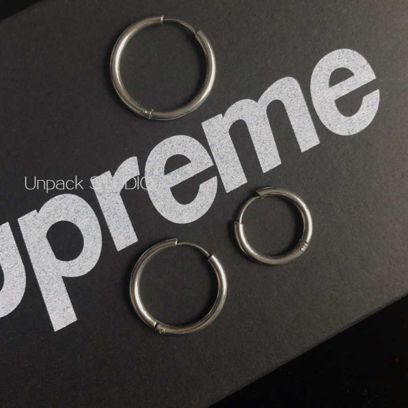 Khuyên Tai Thép Titan Kiểu Dáng Đơn Giản Thời Trang