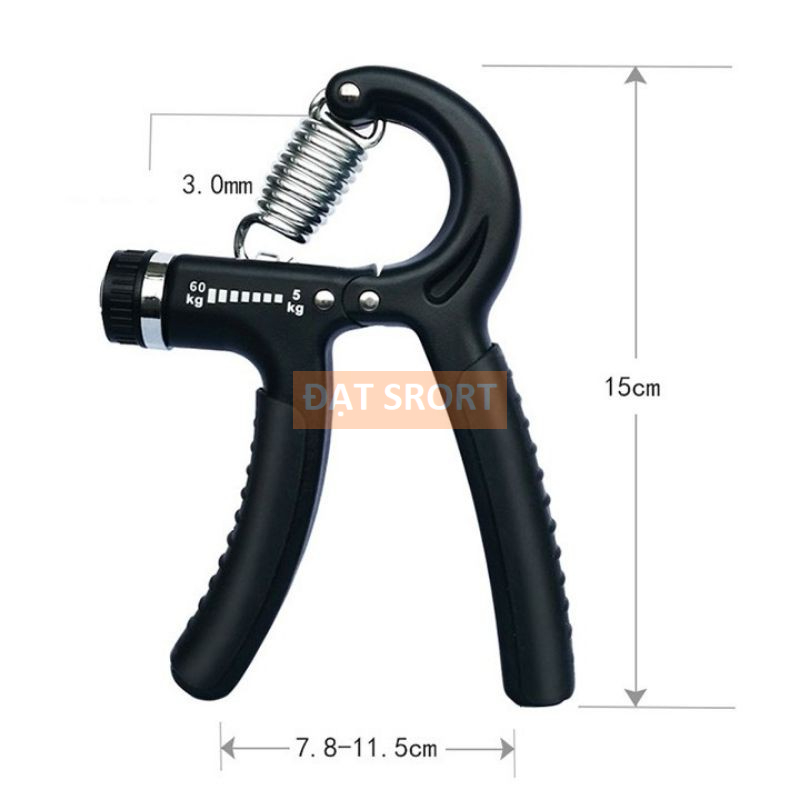 Kìm Bóp Tay Chữ A , Mức Lực Từ 5-60kg ,Có Lò Xo Tăng Chỉnh , Hỗ Trợ Tập Cơ Bàn Tay , Cơ Cẳng Tay , Tập Thể Thao