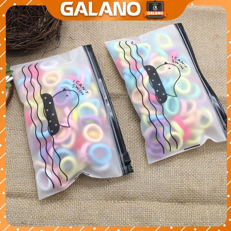 50 Dây buộc tóc GALANO dây chun buộc tóc nỉ co giãn nhiều màu sắc thời trang phong cách Hàn Quốc cho nữ FAH-001309