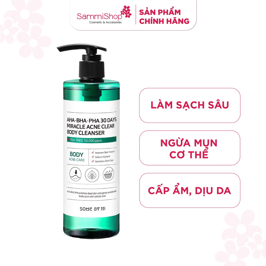 Sữa tắm Some By Mi AHA-BHA-PHA 30 Days Miracle Acne Clear Body Cleanser 400g