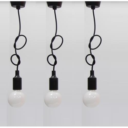 Bộ 3 dây đèn thả trang trí bóng thủy tinh đục G80 7W