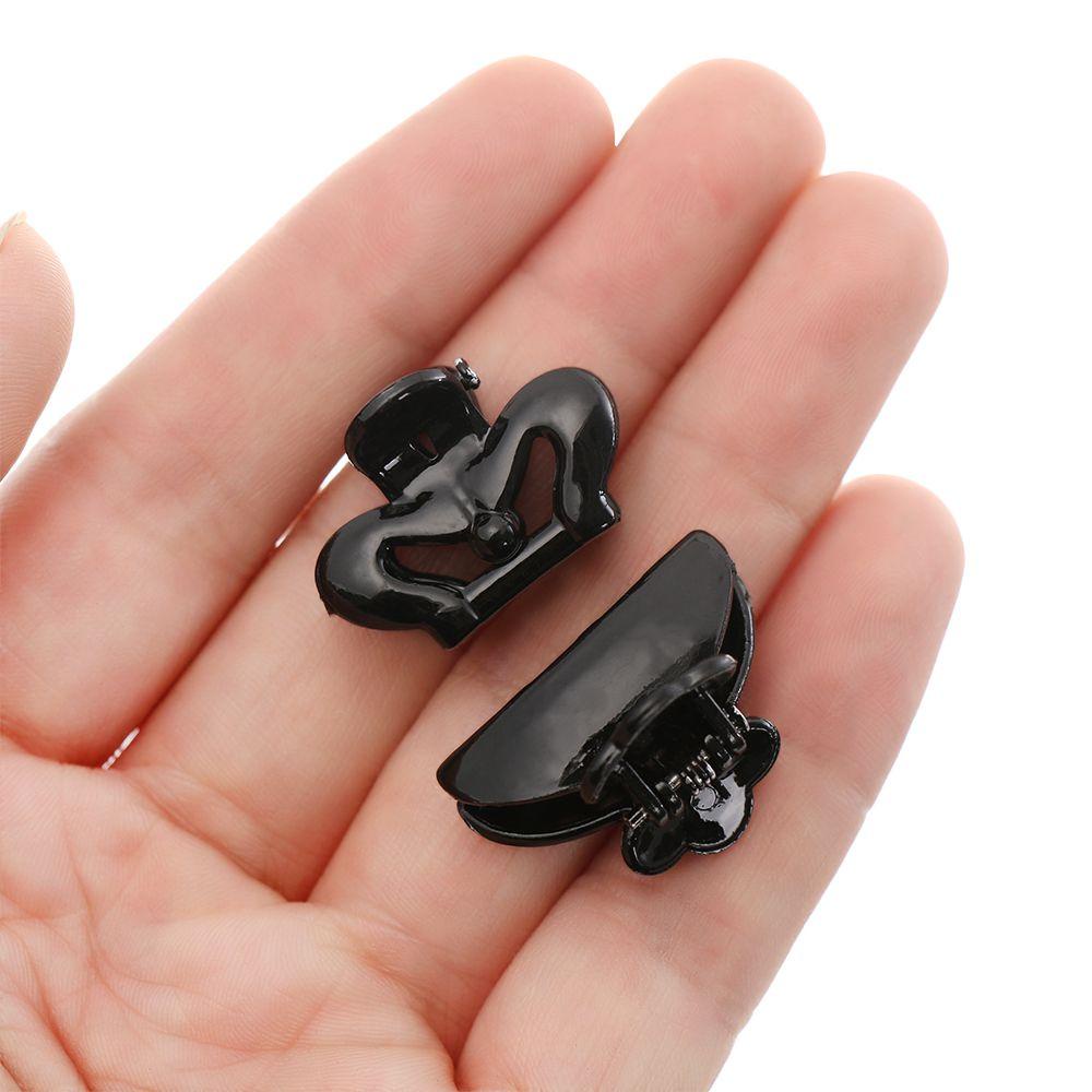 BORAG Kẹp Càng Cua Bằng Nhựa ABS Màu Đen Tạo Kiểu Tóc Thời Trang Cho Bé