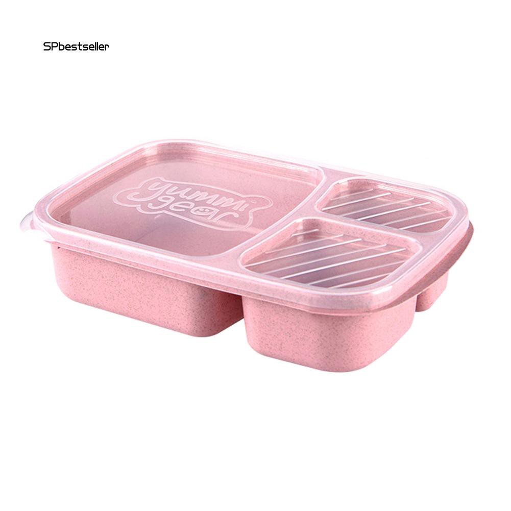 Hộp cơm trưa bằng nhựa PP 3 ngăn đựng