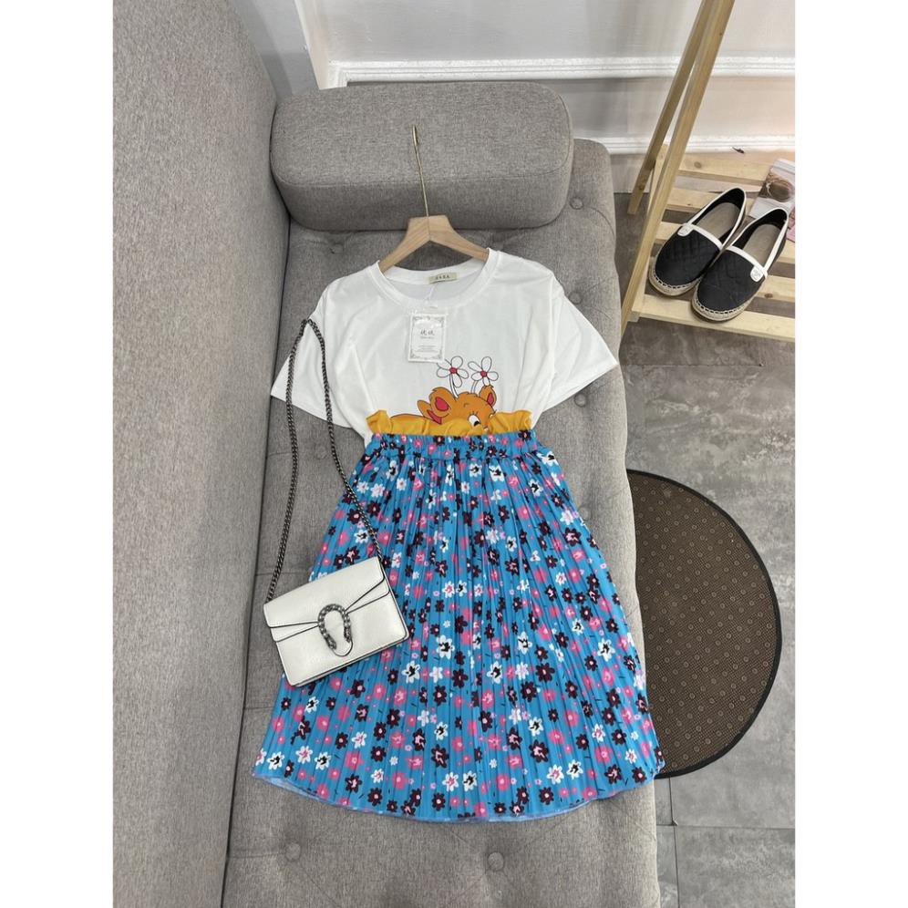 Set đồ nữ cá tính, set váy dài áo thun đi chơi sang chảnh mùa hè đẹp 8A00020 TKBHH | BigBuy360 - bigbuy360.vn